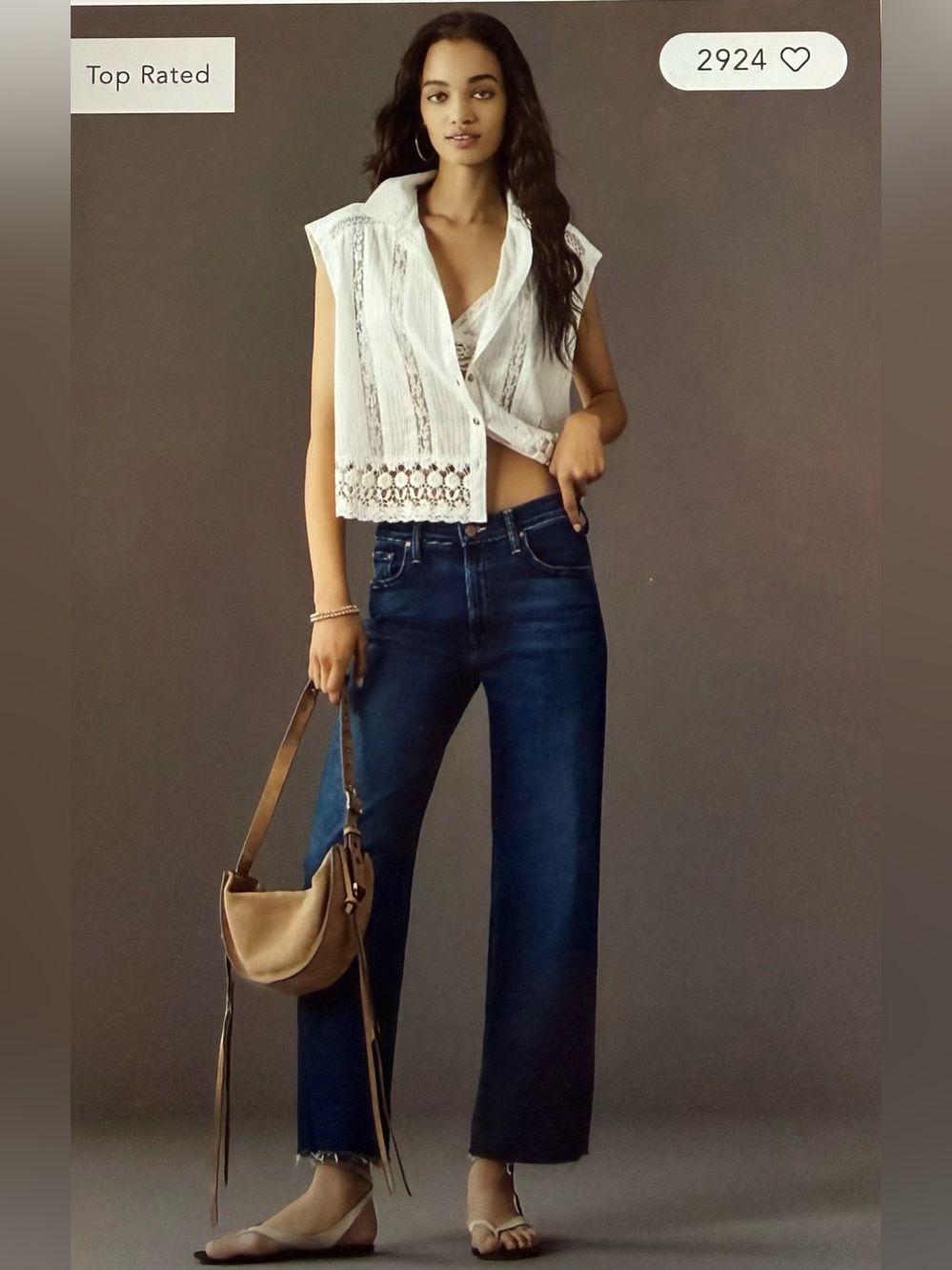 26P MOTHER lil’ the rambler zip ankle fray